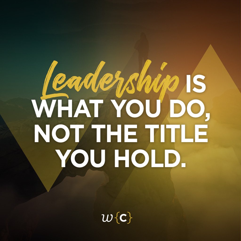 wisdomcapture's tweet photo. Leadership is not a title. It is something from within. You can not appoint leadership or even teach it sometimes. Leadership is about the actions you take and your ability to positively take charge when necessary to develop effective solutions and systems. https://t.co/zlnEoCa0MJ