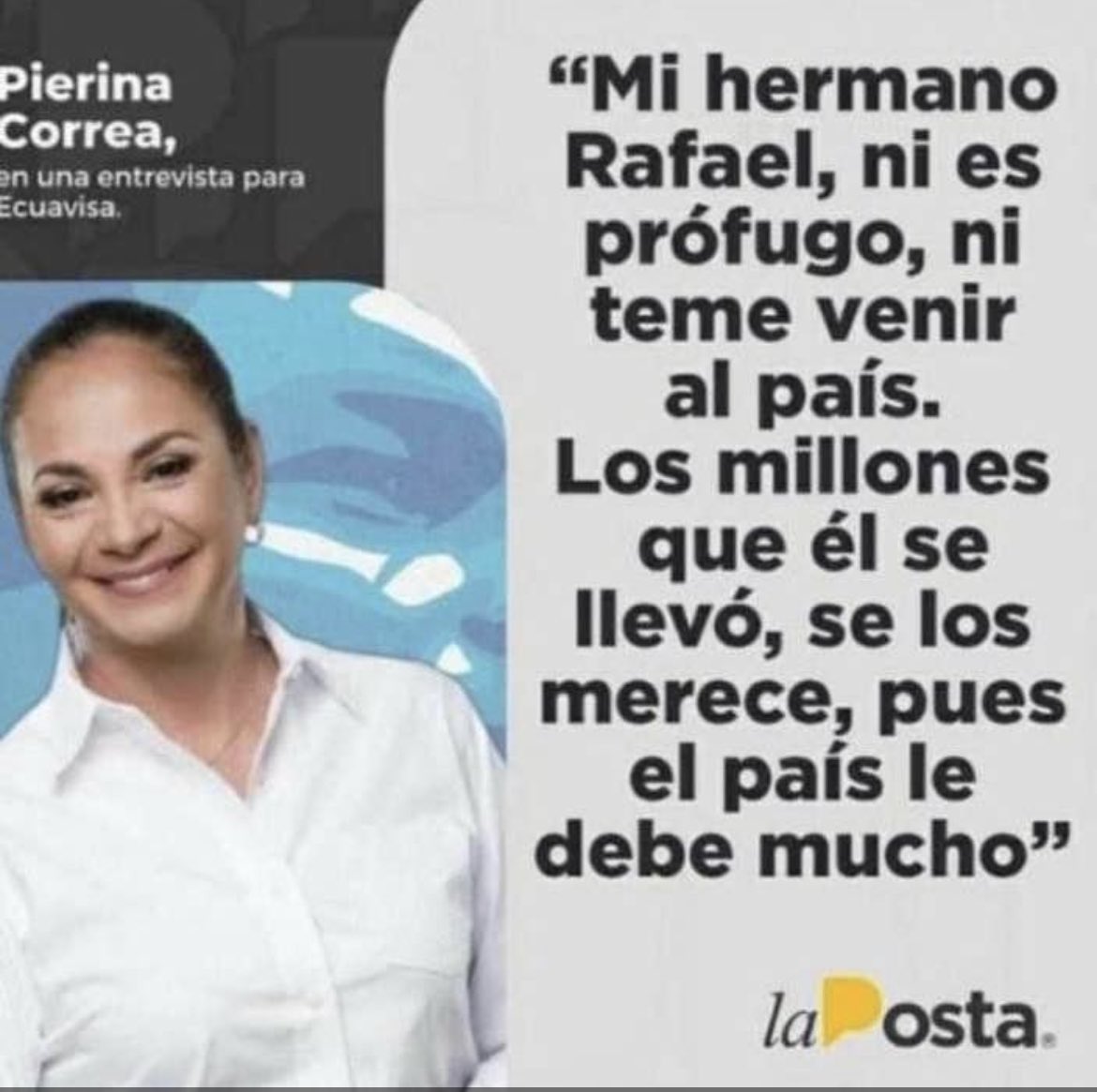 Maeltoledo's tweet photo. @MashiRafael Comprobado y re comprobado por su hermana....vienen por mas o por lo último q le queda al Ecuador. Con q dinero viven los prófugos q están fuera del país? https://t.co/PCbO6oSHCy