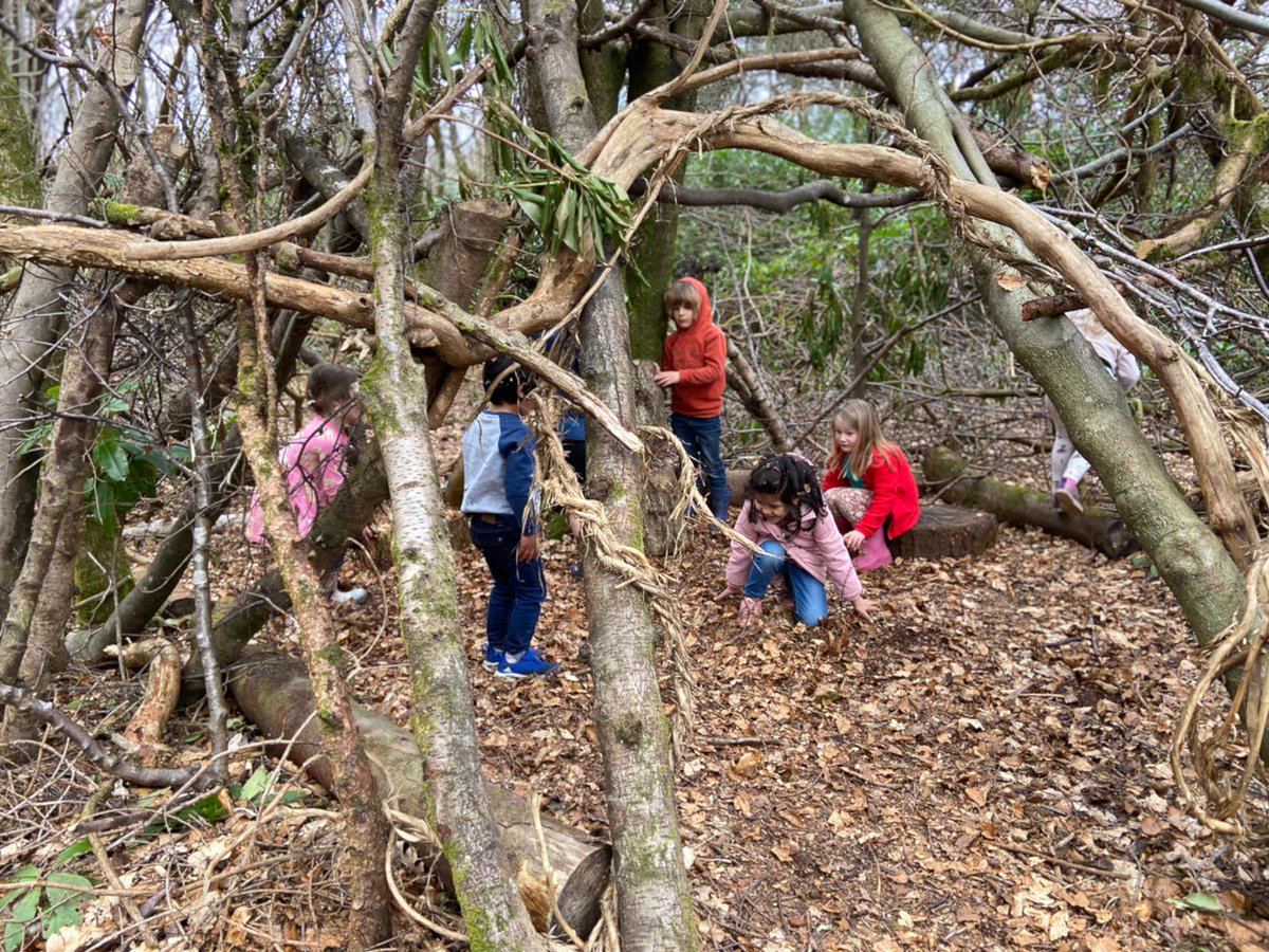 Evbcuik's tweet photo. Finding our tribe, feels good. Pals, nature, woods, dens, ponds. #StayLocal #StaySafe #SeeFriends https://t.co/Sx2bqWf4na