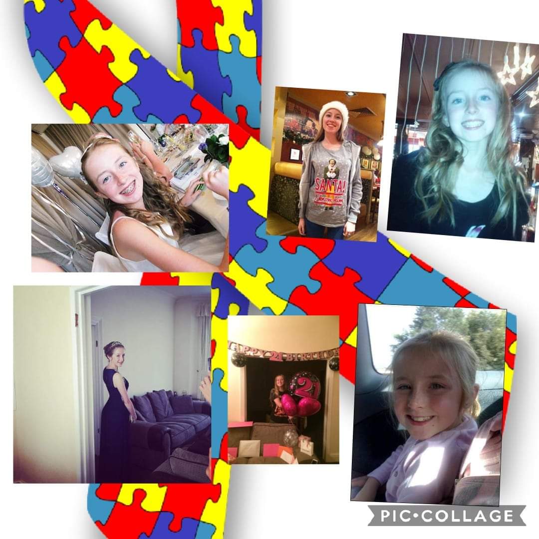 #WorldAutismAwarenessDay #blessrd #sistee #auntie wouldn't change Megan for the wold, she is who she is, this has made caitlin so much more aware that not every disability is visable proud of them both!! ❤️