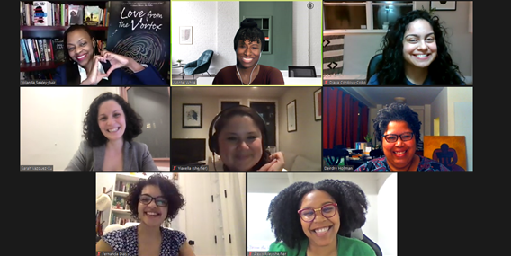 DCordovaCobo's tweet photo. Co-founding/leading the Doc Research Collective for the Study of Race &amp; Ethnicity @TeachersCollege with @JTLwhite has been amazing!

We had our 1st faculty speaker last week and I am so thankful for all the wisdom and encouragement @RuizSealey shared with our inaugural cohort! https://t.co/EHXarZ96ih