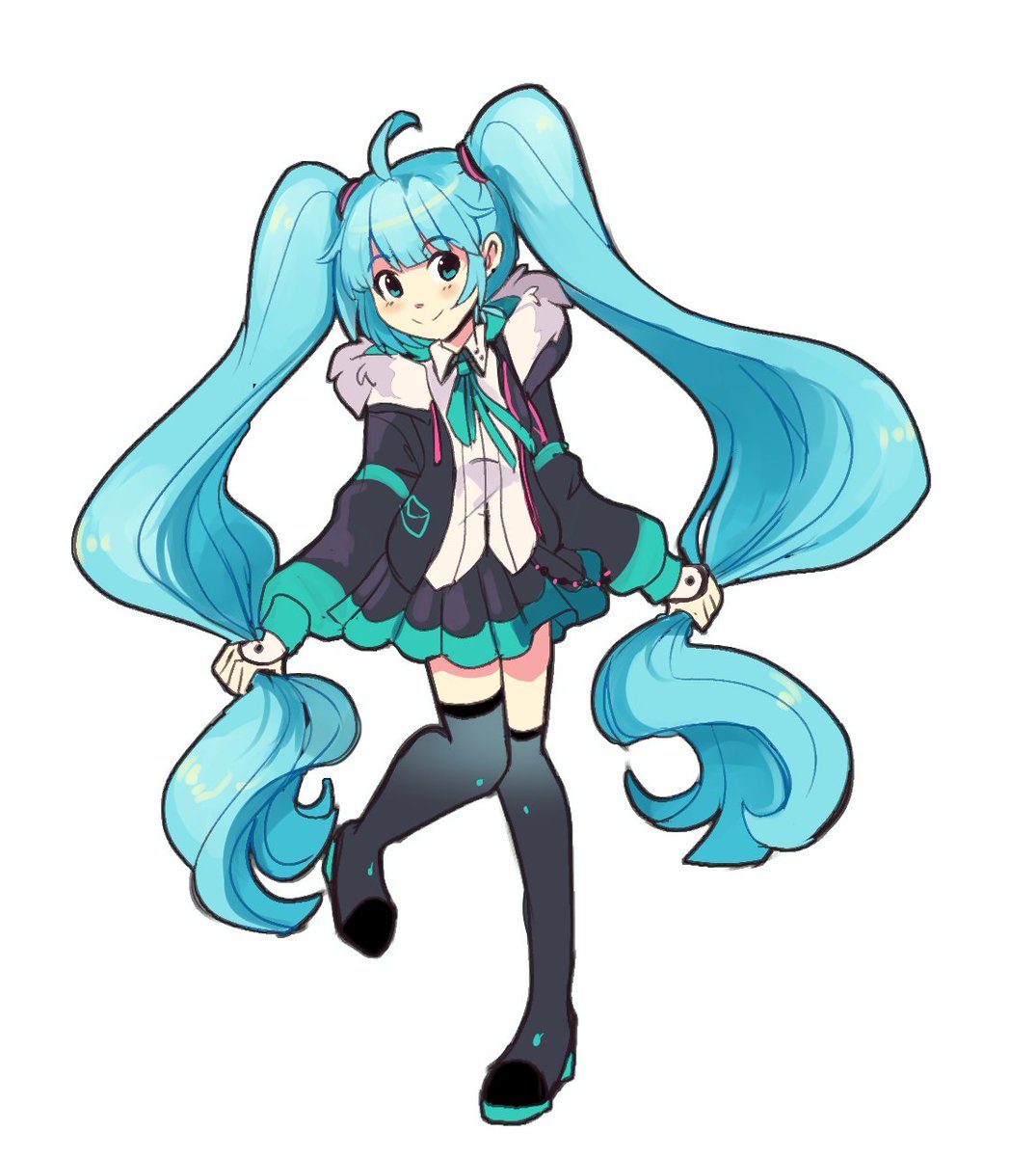 starcircuits's tweet photo. I felt like warming up with a little Miku doodley~ https://t.co/mDoM5ybNNd
