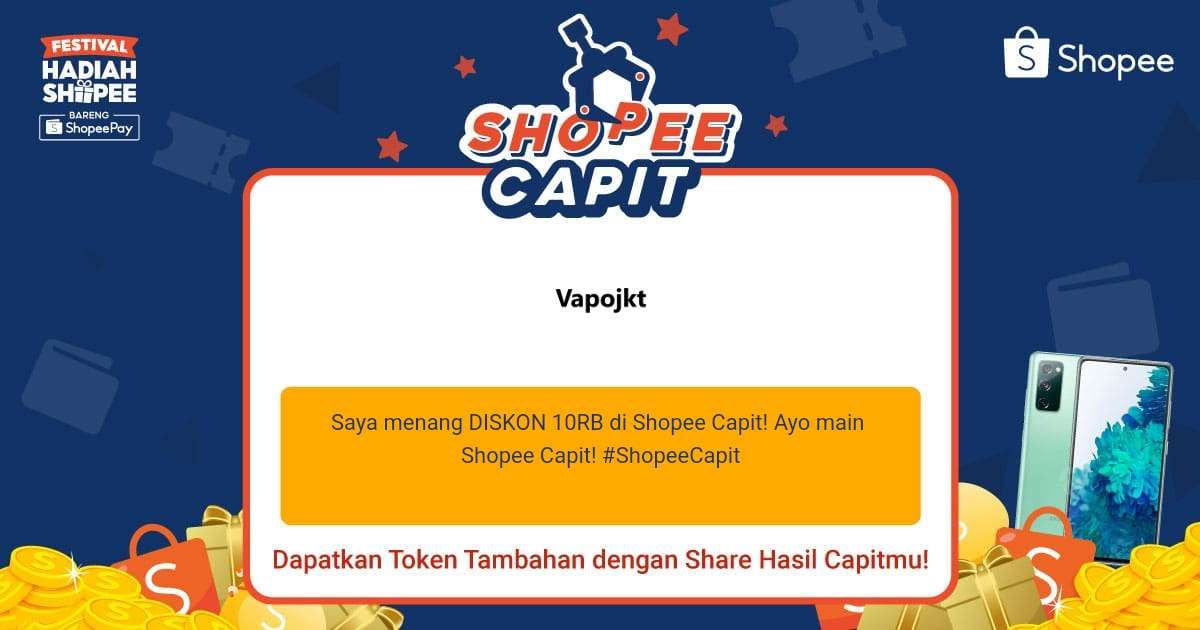 sonnydwipa76's tweet photo. Gandakan koin kamu di Shopee Capit dan Menangkan Samsung Galaxy S20 FE! Ayo main Shopee Capit sekarang! #ShopeeCapit https://t.co/fMKWYc0lM6 https://t.co/n5lUi4MhQM