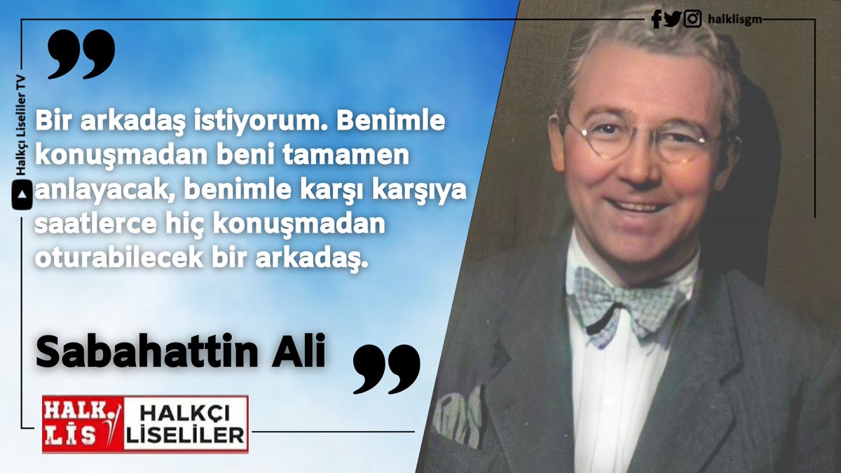 Bugün bir yurtsever, bir aydın, bir baba, bir ağabey'in vahşice katledilişinin ardından tam 73 yıl geçti.
#SabahattinAli'nin mezarının yeri dahi hala bilinmiyor.
Unutmayın! Her zaman hatırlatın Hatırlatın ki, bu memlekette bir daha böylesi acılar yaşanmasın.