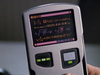 One fun thing about these 90s sci-fi series is seeing how they envisioned future tech. Like, look at the ratio of screen to...everything else on the PADD.
