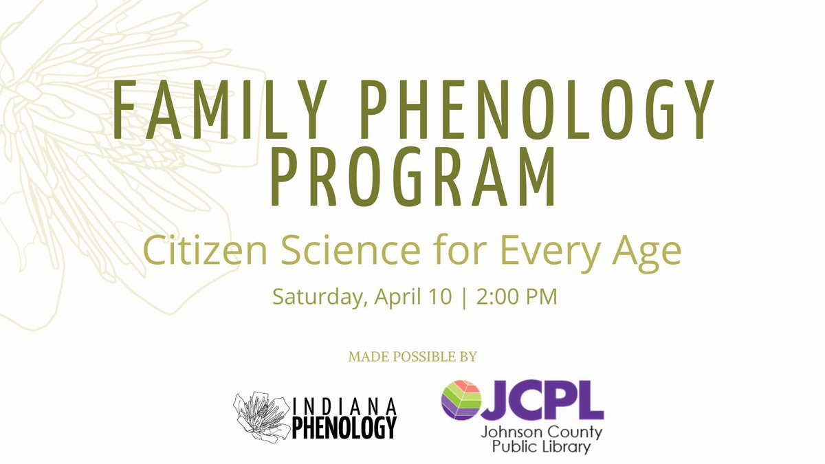 IndianaChanges's tweet image. Attentions kids and their grown ups: it's time for Family Phenology! Registration for this virtual event is FREE. Go #outside and #getdirtunderyournails. #Explore and pass on a spirit of #stewardship. fb.me/e/1MUzPvn7B