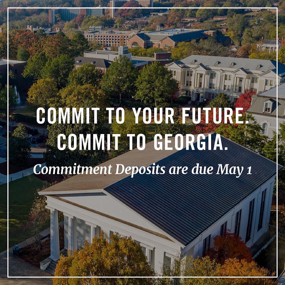 #UGA25, it’s time to join the next class of Bulldogs. Submit your Commitment Deposit by May 1 to accept your spot at the University of Georgia.