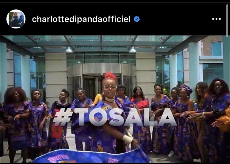 Tanawa_blog's tweet photo. #Musique🇨🇬 Le clin d’œil de Charlotte Dipanda aux artistes congolaises qui ont participé à la campagne #Tosala 🤗 https://t.co/rWteV1TLLH