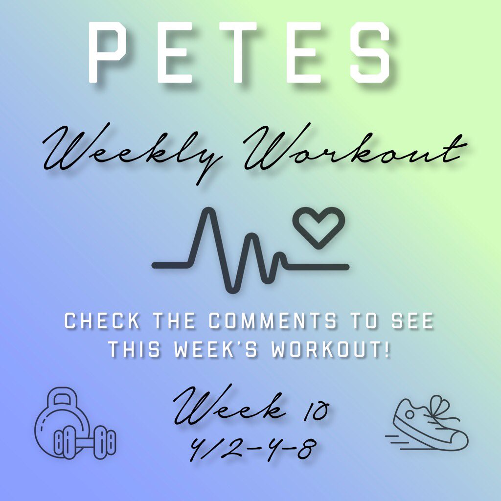 Make sure you go over to Instagram page and check out the weekly workout! Get a good workout in during all this nice weather and make sure to send it to us for a reward!