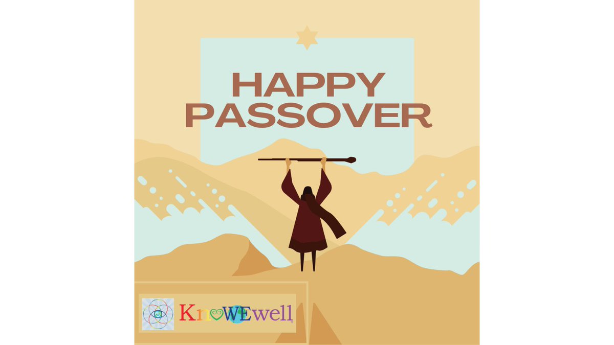 KnoWEwell's tweet photo. Happy Passover! May the remembrance of freedom bring peace and happiness whether you’re celebrating with family or at home. 
#Passover #Shabbat #KnoWEwell #WELLthierLiving #RegenerativeWholeHealth https://t.co/pT7j7dU9nZ