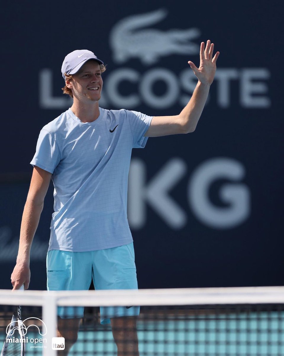 MiamiOpen's tweet photo. Sinner headed is headed to his first Masters 1000 finals 👋👏 https://t.co/nJACcSbGsW