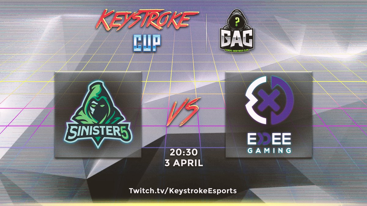 KeystrokeEsport's tweet photo. THE FINALS ARE HERE!
This weekend the final 4 matches of the #KeystrokeCup II.
3 April:
LB Semi-Final!
16:00 - @WRabbitGaming VS DUC
Upper Bracket Final
20:30 - @Sinister5_SA VS @exdeegaming
4 April:
12:00 - Lower Bracket Final!
Special Announcement๐๐ฅ
17:00 - GRAND FINAL! https://t.co/godqsBaPdg