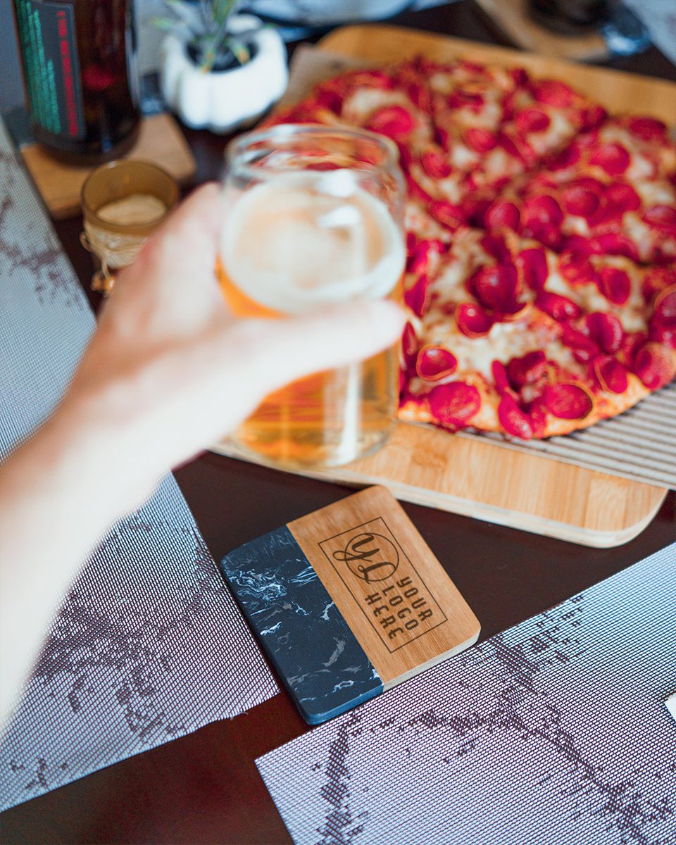 You know what pairs well with pizza and friends?  How about some custom printed coaster sets!

bagmasters.com/black-marble-a…

#bagmasters #marblecoasters #customcoasters #customcoastersets #coastersets #printedcoasters #coastersonthetable #drinkcoasters #promotionalproducts