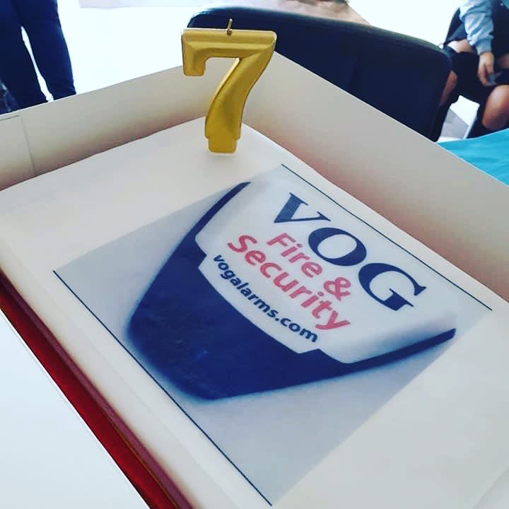VOG Fire &amp; Security 's 7th birthday today 🎉🎉🎉, time flies!!
Massive shout out to the VOG team and thank you for all your hard work 👊
Matthew Hobbs Louise Hobbs Nicola Nash Josh Hobbs Justin Farmer Mike Pip Conway