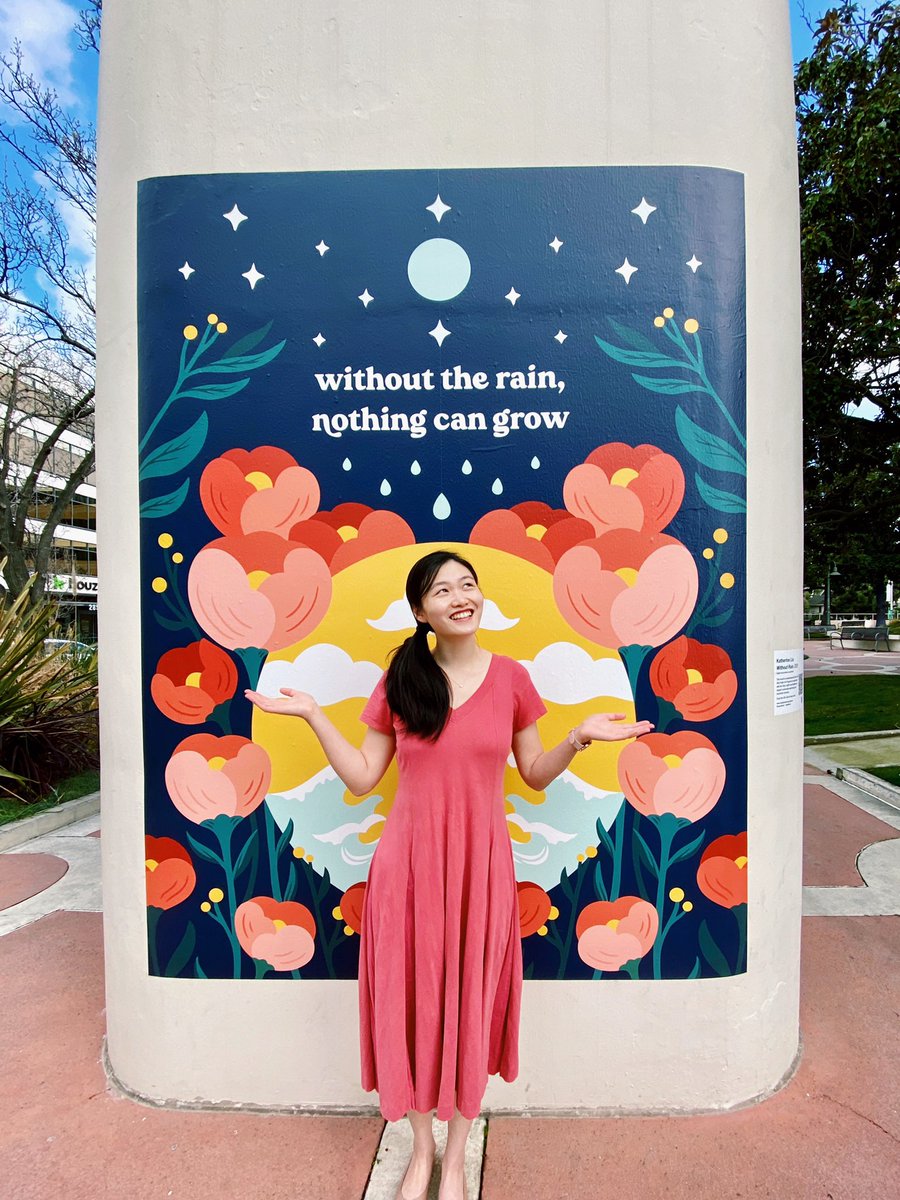 meridrop's tweet photo. @eeentropy Hi! I would love to be involved—I’m an AAPI artist making art for self love and creative growth 💕 My most recent projects were a mural in Palo Alto downtown and a set of #StopAsianHate  stickers for Instagram, and my portfolio is https://t.co/TN3ZPc1bcn! https://t.co/aAAmXD2x7w