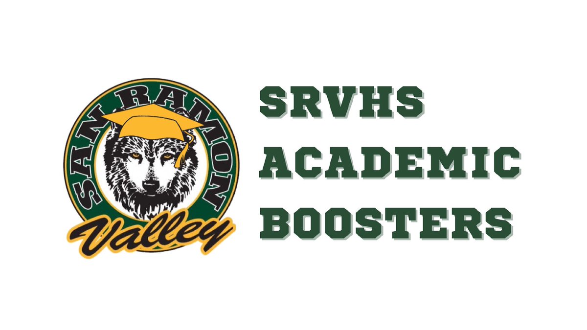 📣 Hello 👋🏼 SRV Families!
Please join us for our next #SRVHS Academic Boosters meeting on Tuesday, April 13th, at 10am! To RSVP and get the Zoom link, email us at SRVHS.Academic.Boosters@gmail.com. Hope to see you there! 💚💛🐺
<a href="/SRVHSPTSA/">SRVHS PTSA</a> <a href="/WERSR/">San Ramon Valley HS</a> <a href="/MsLizPagano/">Liz Pagano</a> <a href="/SRVEForg/">SRVEF</a>