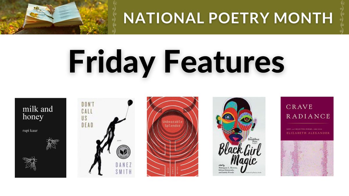 This month is #NationalPoetryMonth! Each Friday we’ll be highlighting titles from our collection. Learn more about any of these titles here: library.fandm.edu/fridayfeatures