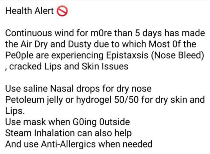 immahnoorRao's tweet photo. Health Alert⚠️
#كورونا #StaySafe #PAKvSA https://t.co/O4MGmC5Ufm