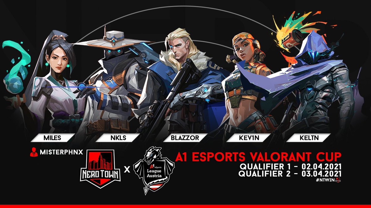 Like we did it last year, we qualified on the first day for the <a href="/A1eSports_AT/">A1 eSports</a> Valorant Cup!

13-1 vs. #Boomer
17-15 vs. <a href="/WaveValorant/">---</a> 
13-3 vs. #DigitalNinjas
13-5 vs. #w0w9 

@kev1nGO <a href="/NKLSGOD/">nkls</a> <a href="/miles12318/">Miles</a> <a href="/kELTNval/">kELTN</a> <a href="/blaZZ0r_/">blaZZ0r</a> 

GGWP! #NTWIN 🏢❤️