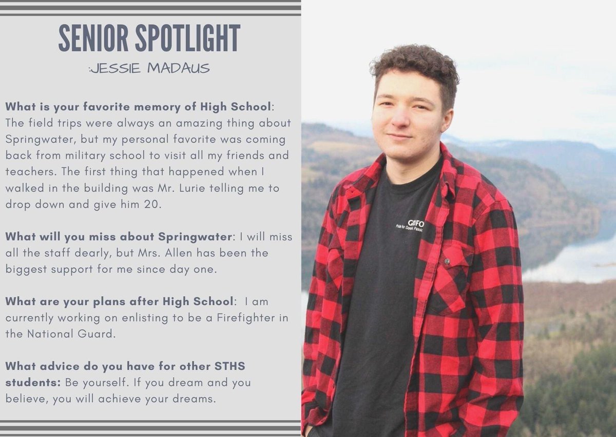 Congratulations to Senior, Jessie Madaus! 🎓