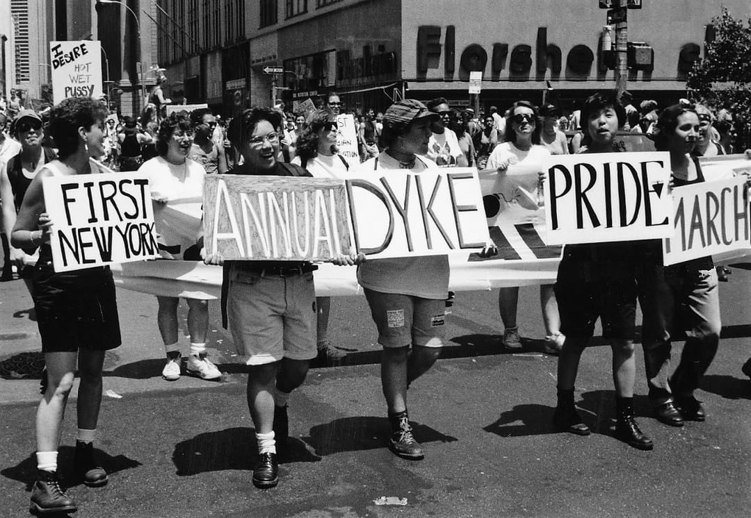 tashrellarosa's tweet photo. When I’m feeling down I like to Google “a day without a lesbian is a day without sunshine” and peruse the vintage pics of my sisters rising up in the streets https://t.co/2epGWoToGH