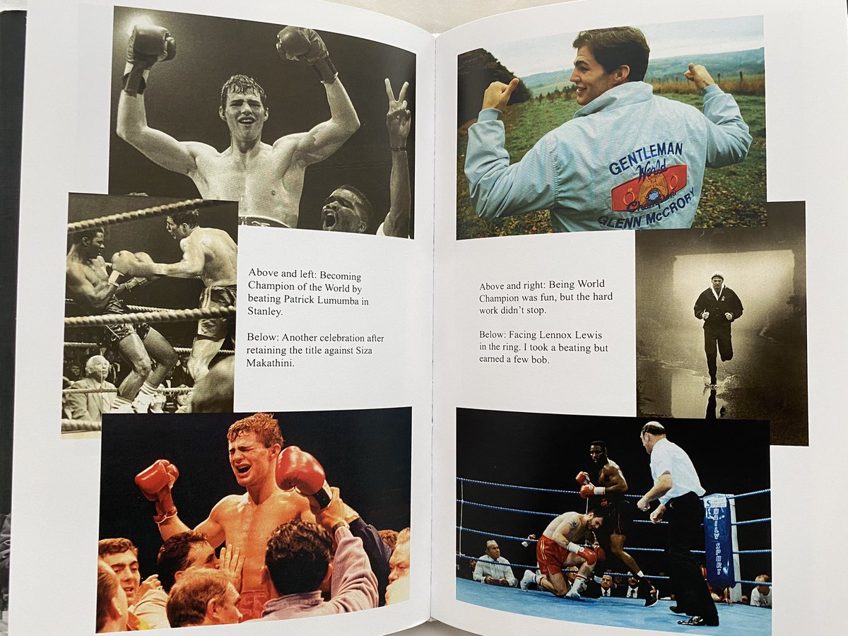 I re-read an awesome book this week. The  @Glenn_McCrory autobiography. Highly recommended whether or not a #boxing fan An emotional rollercoaster but worth it.  Glenn’s career is amazing but for me the special part is what went on outside the ring.  #champion #legend #IBF