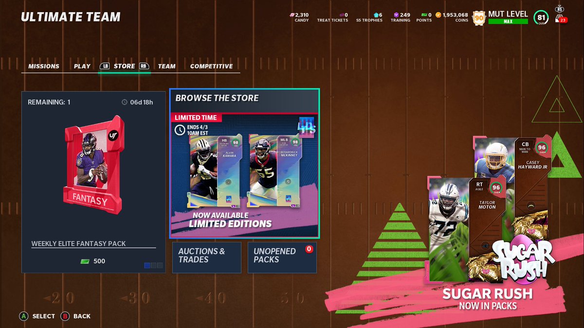 TearDaGoat's tweet photo. 1.9 mil coins for sale #Madden21 #MaddenNFL21 #mutcoins #cheapmutcoins https://t.co/g0ji3yoeHf
