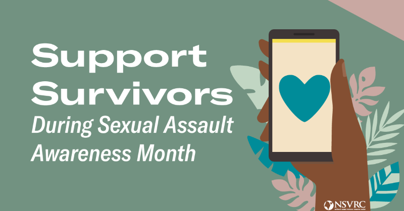 DOJSMART's tweet photo. The first Tuesday of April is the #SAAM Day of Action. Today you can show your support for survivors of sexual harassment and abuse by wearing teal (the color of sexual violence prevention) and posting to social media. #SAAPM #WeCanBuild #SAAM2021
