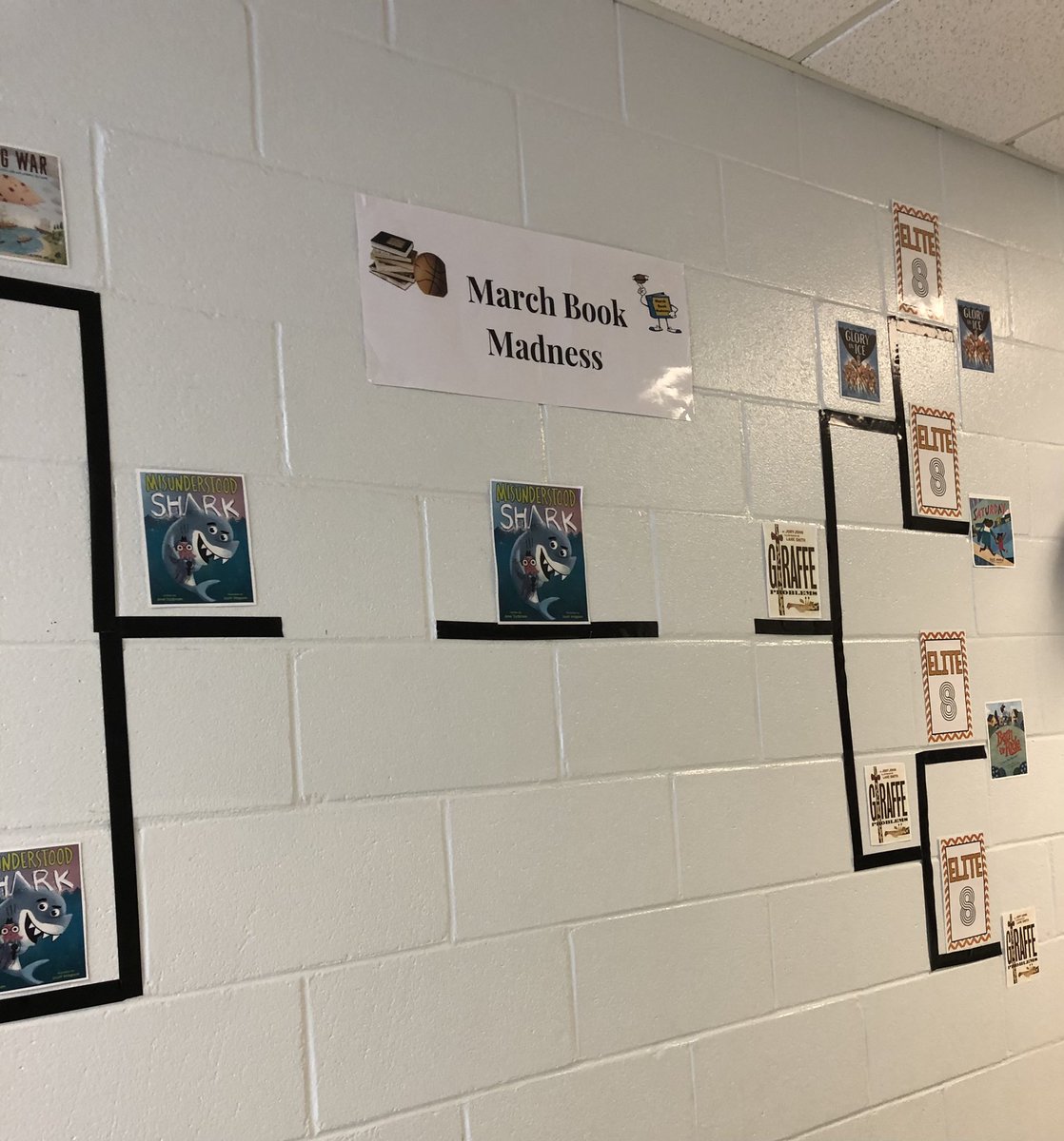 KelleMartin3c's tweet photo. Our March Book Madness winner was... Misunderstood Shark. PVES loves reading. @pvespride #MBM2021 https://t.co/6ophaPsOSL