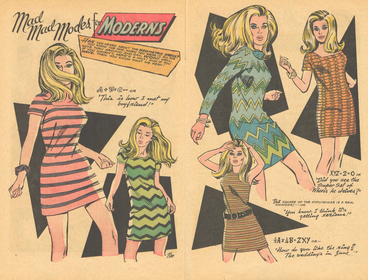 WOW! NOW! KAPOW! Fashion spreads from the late 1960s by Jay Scott Pike. (These appeared in magazines such as YOUNG LOVE, FALLING IN LOVE, GIRLS' ROMANCES, etc.)