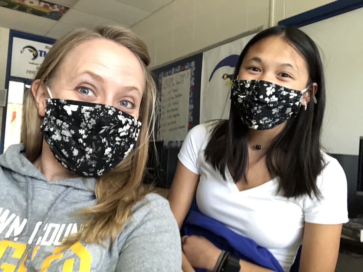 BCHS_Adams's tweet photo. Mask twining with one of my favorite scholars! #econrocks #econteacher https://t.co/d8Iqkspmmg