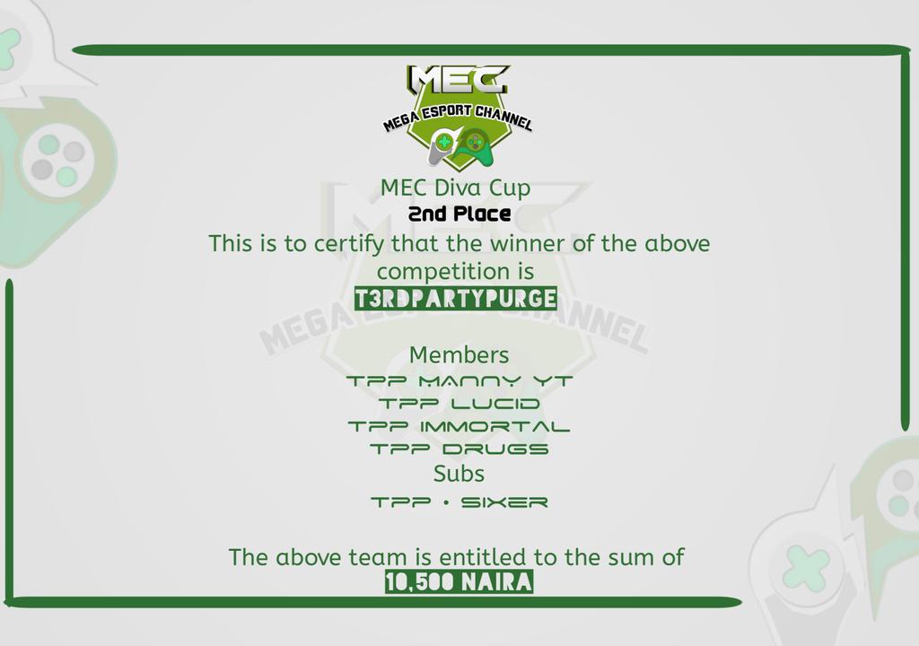 megaesportsleag's tweet photo. When it all started, August 2020. 
🏆 MEC Diva Cup
@BlankEsports1 @T3rdPartyPurge and @outSIDERS_GG  sharing the 35,000 naira prize pool although it was kinda sketchy, we still move ✈

Diva Cup 2 loading... https://t.co/K4fUtGqryp
