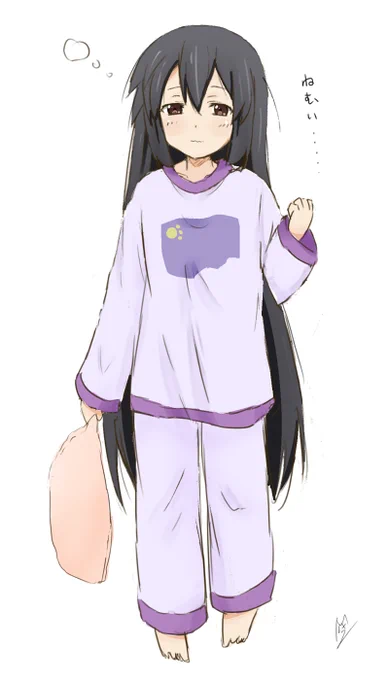 寝起きパジャマあずにゃん

#けいおん 