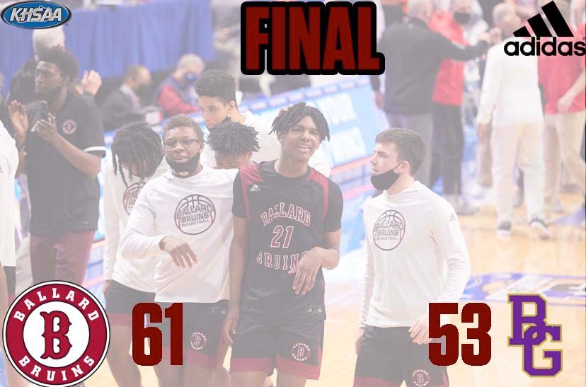Ballard_Hoops's tweet photo. With a win today we advance to the State Semi-Final tomorrow at 11:00 am at Rupp Arena. #BallardBrotherhood #BruinsTakeState 🐻🐻🐻 https://t.co/P7SzF18Lpo