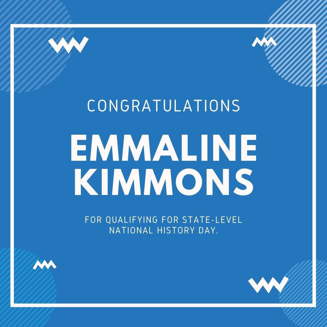MHAcad's tweet photo. Congratulations to Emmaline K. who qualified for the state-level National History Day with her individual exhibit in the senior division! #nationalhistoryday 
#MountainHeightsAcademy #education  #digitallearning #onlineschool #onlinelearning #uted https://t.co/Gy7ViEBHhU