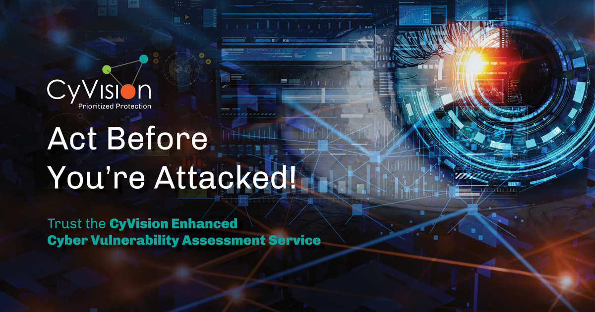 The CyVision Enhanced Cyber Vulnerability Assessment Service is an affordable and insightful diagnostic service that identifies, visualizes, and prioritizes your critical cyber vulnerabilities. Learn more: cyvision.net #riskassessment #cyberrisk #vulnerabilitytesting