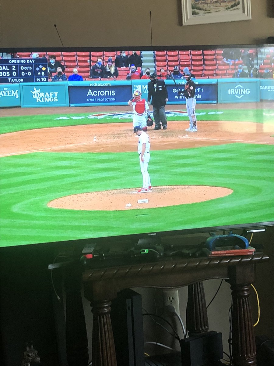 mwdiesel's tweet photo. @MLB #OpeningWeekintheYard #Sweepstakes  Still to cold for outdoor ball yet. But the action is hot in side with MLB! https://t.co/1KopDgL7Td