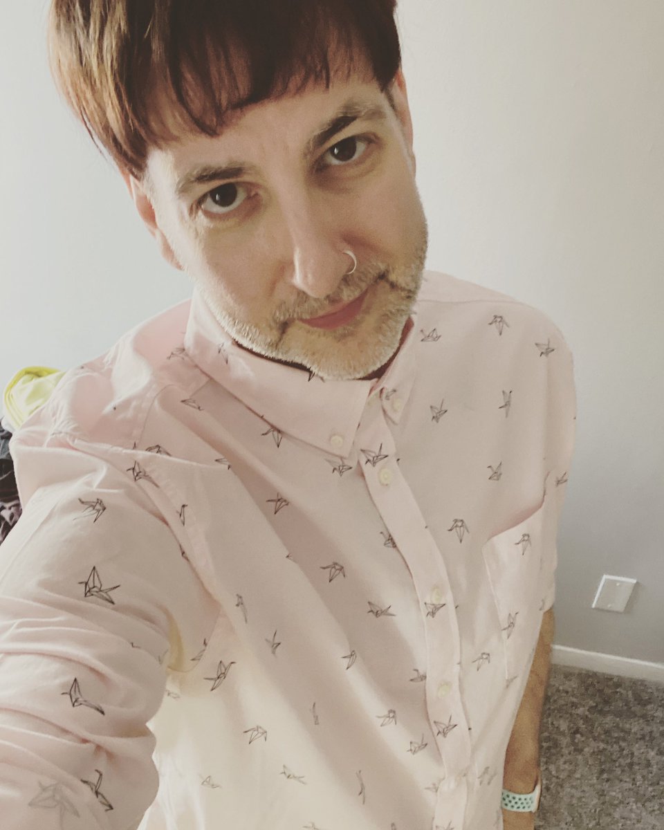 JustPandorable's tweet photo. Got a good deal of my hair chopped off today. Insert #IGotBangs gif here. https://t.co/FJ8BM2vJNb