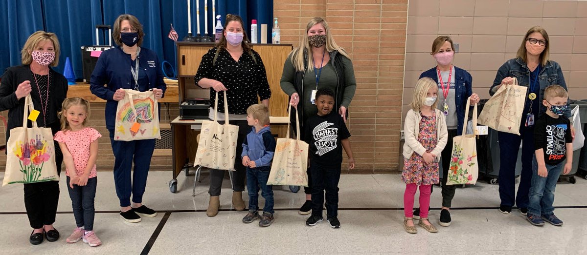 KetteringSchls's tweet photo. In today's "Friday Firebird Focus," our school nurses are recognized by the children, families and staff at the Kettering Early Childhood Education Center as their "frontline heroes!" https://t.co/sEwHSs9PWb Have a nice weekend and a Happy Easter! #WeAreFirebirds https://t.co/u4IHr6EVBu