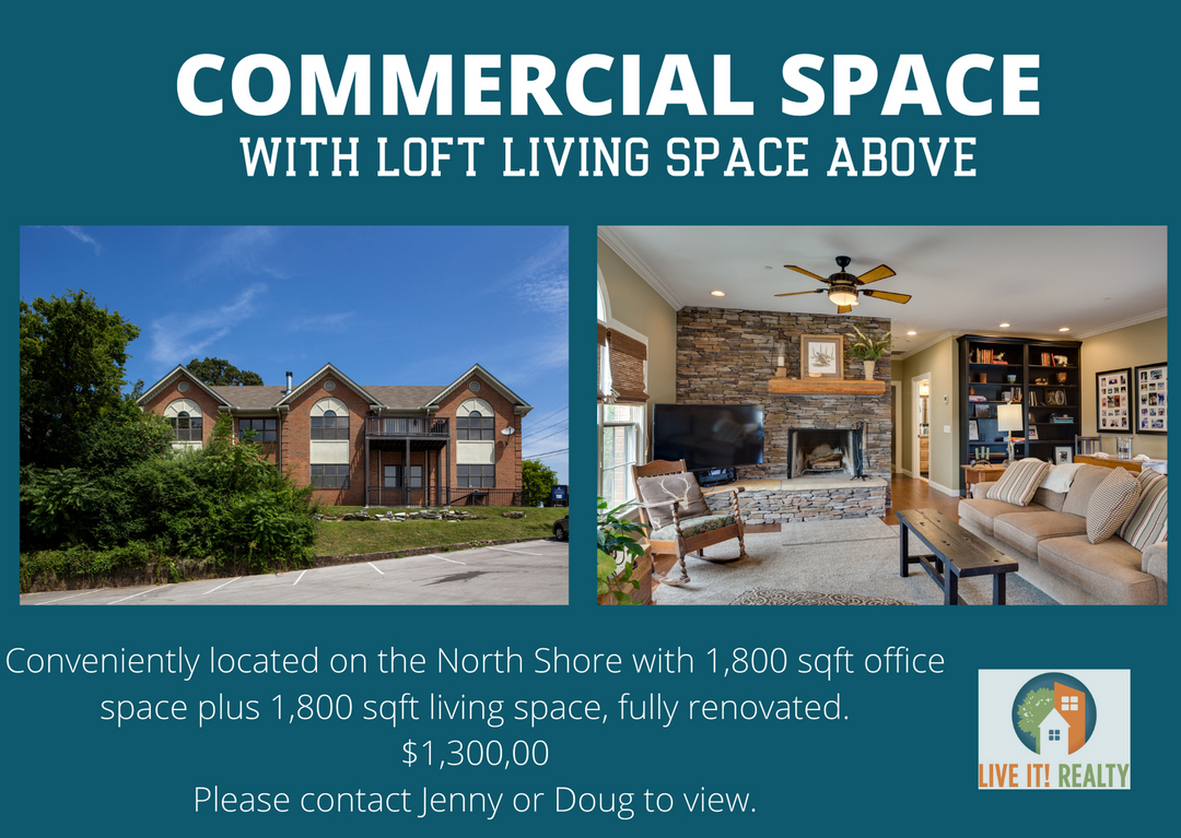 LiveItRealty's tweet photo. Here is a great investment opportunity in a one of a kind work/living space located on Harper Street and walking distance to all the exciting venues on the Northshore. Ample parking spaces in the private lot. #LiveItRealty #KeepingItLocal #CommercialSpace #Investment (423) 475-68 https://t.co/PXSwvg2gs4