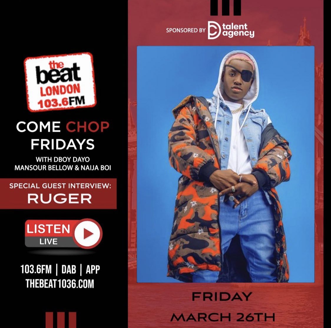 rugernews's tweet image. It’s about Time Guys🚨🚨Tune in Tonight 7-9pm @TheBeat1036fm❤️🏴‍☠️ And Join the live Interview with @rugerofficial☠️ #Pandemic EP @thejonzingworld #RuNation #Ruyear 🏴‍☠️🚀🚀🚀 Da Pandemic EP still Streaming on all Platforms🚨 LINKIN BIO 👆👆