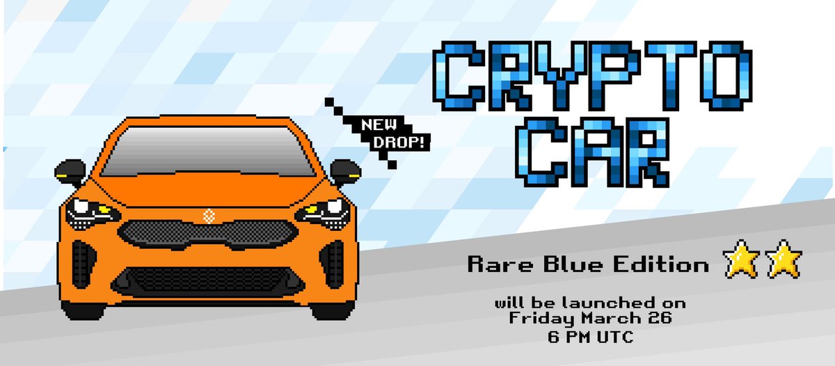 CryptoCarNFT's tweet photo. NEW DROP in 1 Hour RARE #CryptoCar will be available to buy #opensea @opensea 

🔑🚙💨 - for 0.025 Ξ

Get Ready to drive 🚘🔥
#NFTCommunity #nftcollectors #NFTartist #nftdrop #NFTsale https://t.co/yhu7FS7tTP