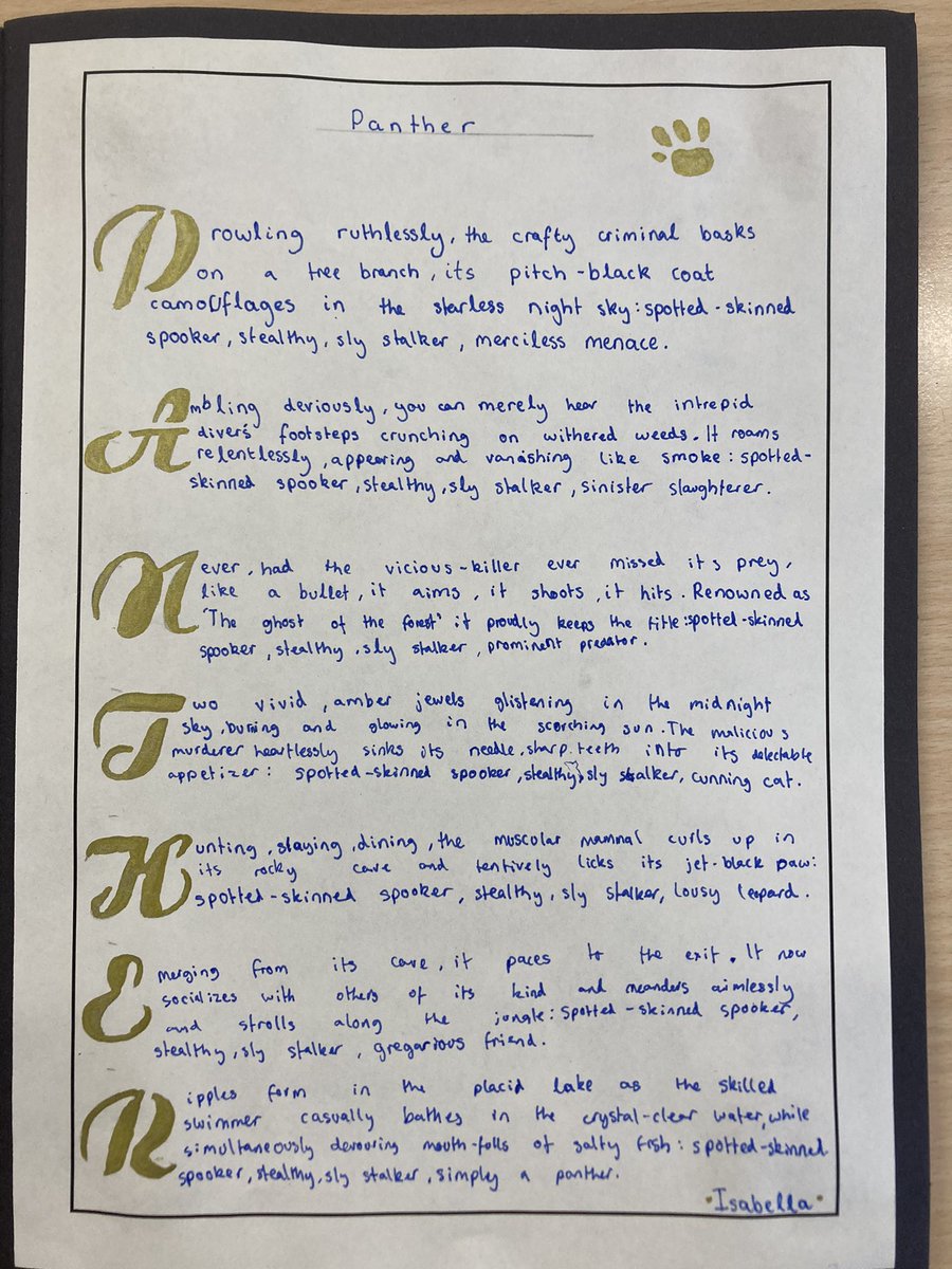 katy_tumber's tweet photo. Blown away by my Year 5’s poems inspired by ‘The Lost Words’ by @RobGMacfarlane and @JackieMorrisArt https://t.co/GFDaIwTuqz