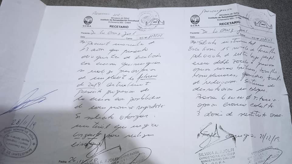 veroruco's tweet photo. Yoel Benjamín de la Cruz fue diagnosticado el día 26/11/2019 con escoliosis idiopática. Necesitamos la prótesis que vale $2.000.000.- 
Necesitamos respuesta del Municipio de Avellaneda
Su madre Yoselin Caballero esta desesperada: 1136331350 @AleChornobroff @alferdez @gestion_a https://t.co/RYuOf46zea