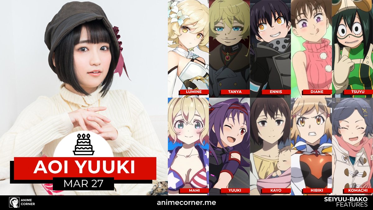 Anime Corner - Happy birthday, Aoi Yuuki! ❤️
