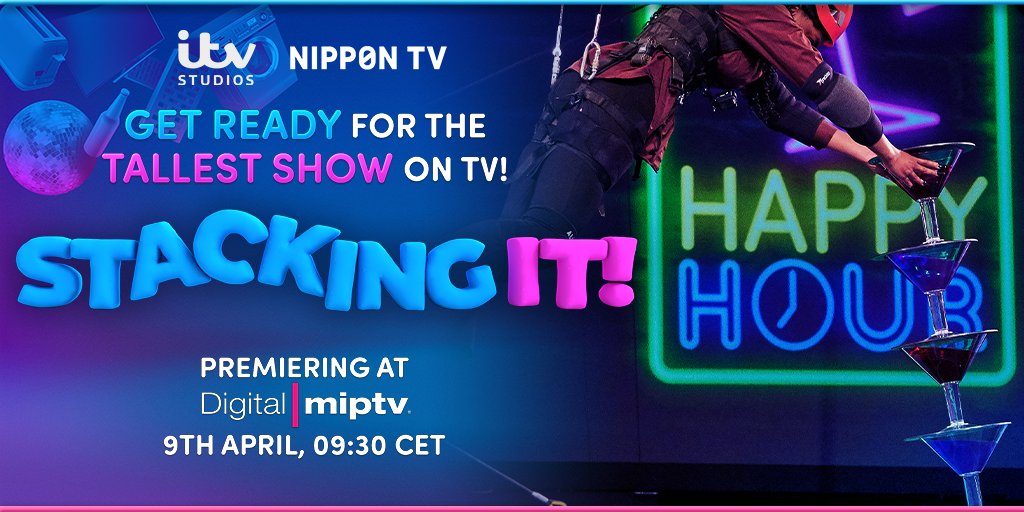 itvstudios's tweet photo. Watch the exclusive world premiere of #StackingIt!
An epic, fun-filled studio game show that towers above the competition on 9th April, 9.30 CET!
Find out more: https://t.co/BGK5wlRVBk https://t.co/u3efbxh3Q8