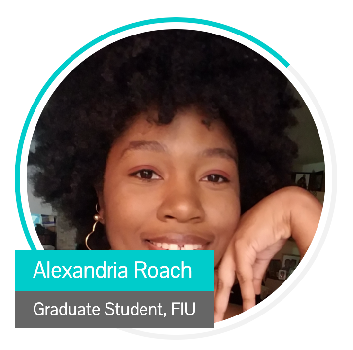 3DL4US's tweet photo. Congratulations to @AlexandriaHRoa on recently being awarded the NSF GRFP! She is a Ph.D. Student on our team from @FIU who works under Dr. Sonia Underwood. For more information about her and others on our team, click here → https://t.co/kG0OR7ive3 https://t.co/sy649Ng4nY