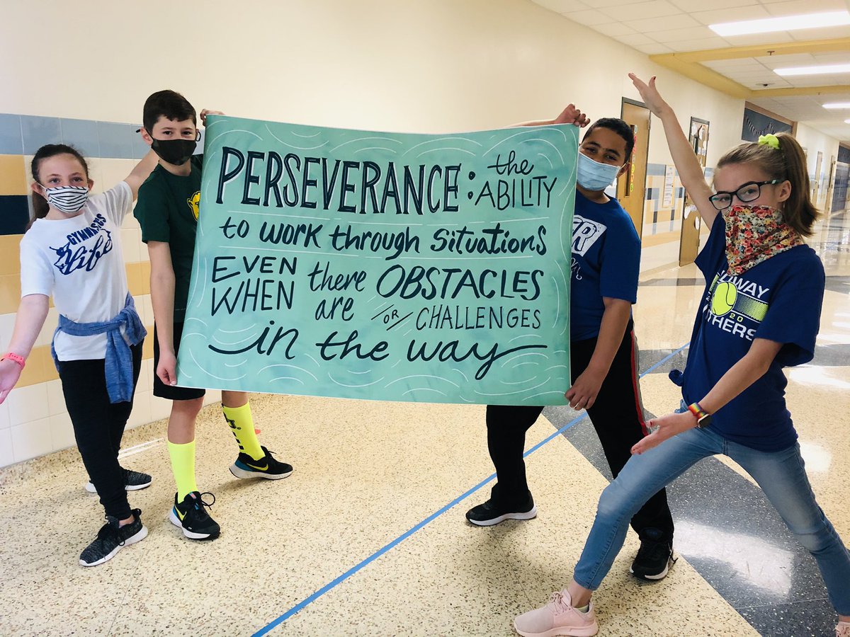 MISDRiverValley's tweet photo. Today is National SEL Day!!! Our word of the month is PERSEVERANCE, and it could not be more perfect in describing our students or this past year! #SELday #RVIStrongerTogether @MidwayISD https://t.co/Og4jseRtIc