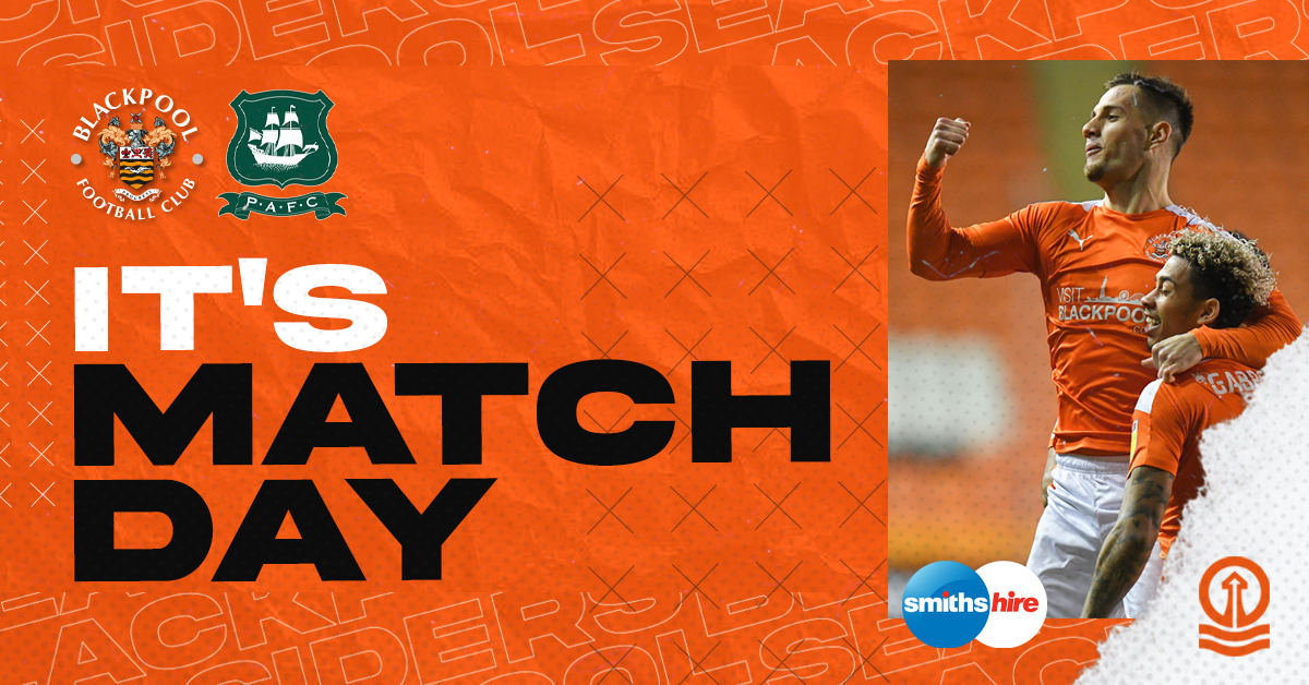 🙌 IT'S MATCHDAY in association with <a href="/smithshire/">Smiths Hire</a>:

🆚 @Only1Argyle 
📍 Bloomfield Road
🕐 KO 3pm
🏆 <a href="/SkyBetLeagueOne/">Sky Bet League One</a> 
💻 Watch live: bit.ly/2QHppTf

🍊 #UTMP