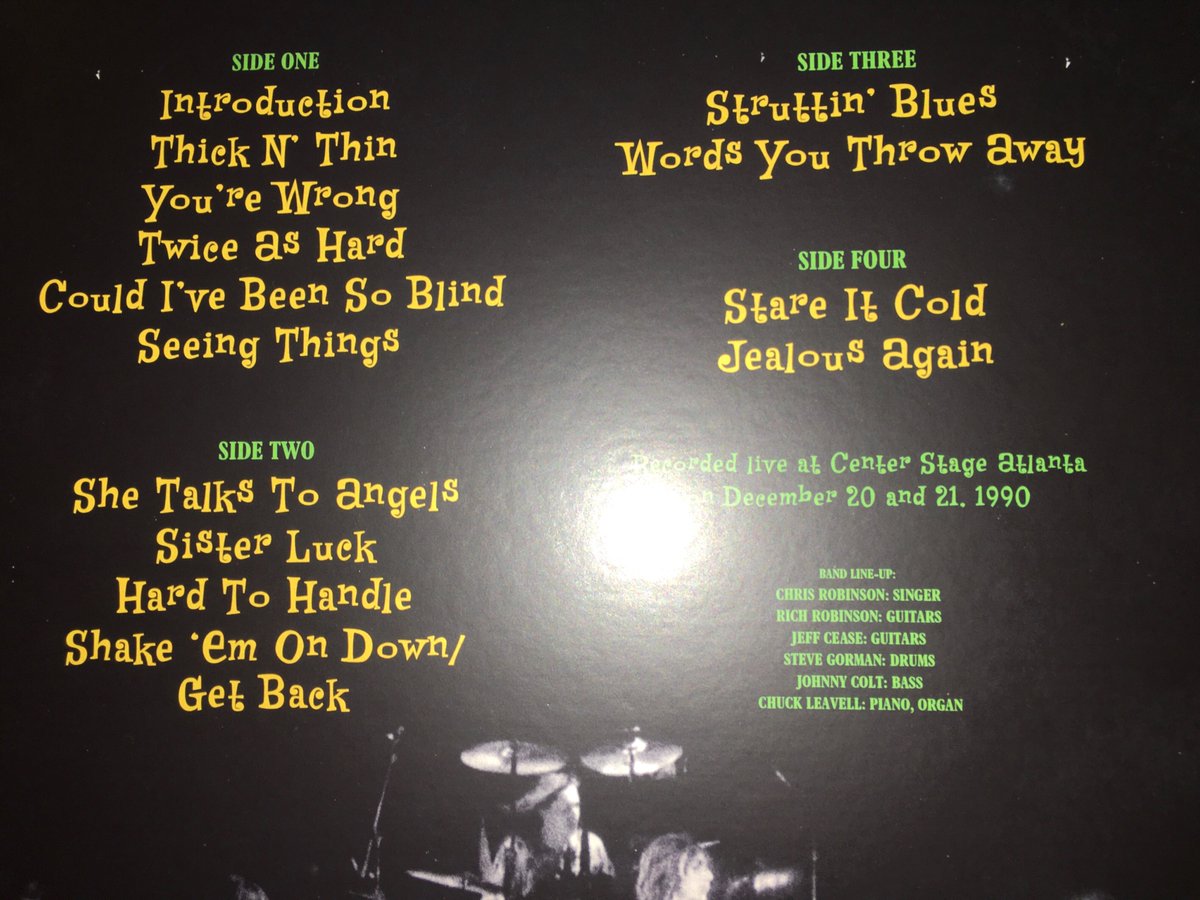 UTalkinTBC2Me's tweet photo. @theblackcrowes - how do we fix our screwed up Shake Your Money Maker Super Deluxe LPs?  Live album has the same record twice. https://t.co/OcbhwNEAfe